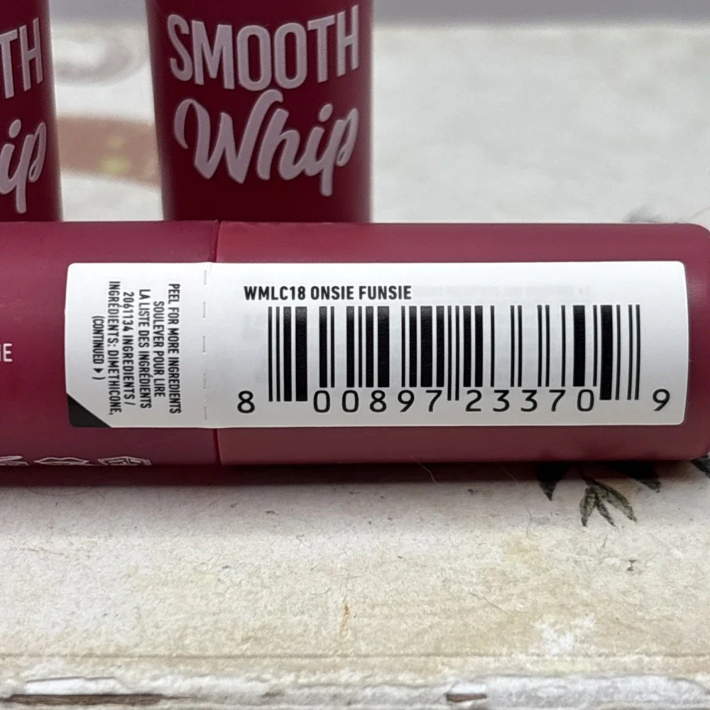 LOT 3 PCS NYX SMOOTH WHIP LIP CREAM ONSIE FUNSIE 0.13 fl oz EACH NEW & SEALED